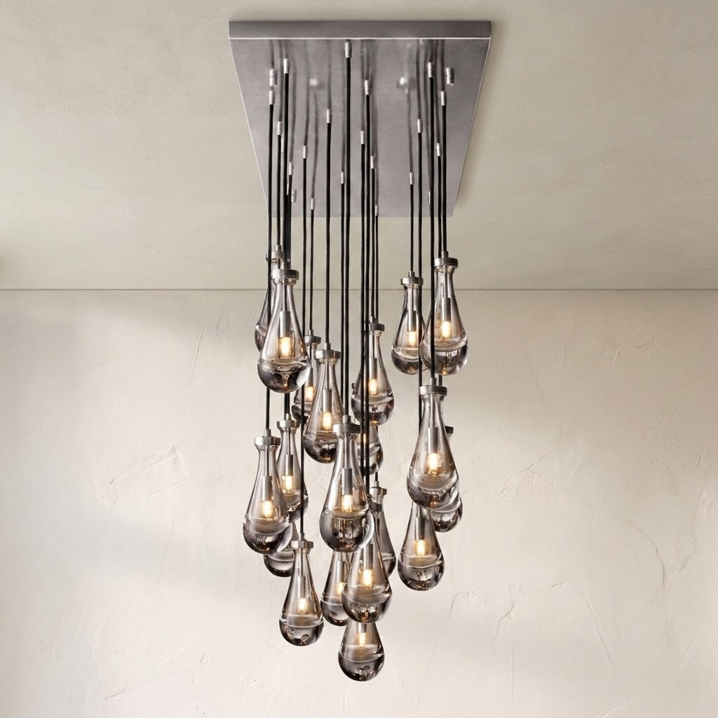 Raindrop Round Chandelier 36" - view 12