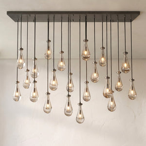 Raindrop Round Chandelier 36"