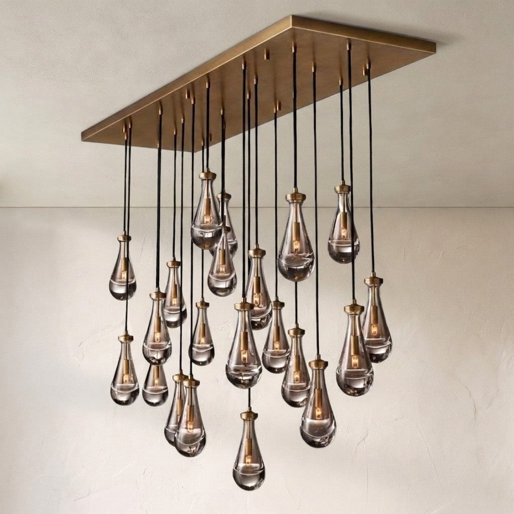 Raindrop Round Chandelier 36" - view 3