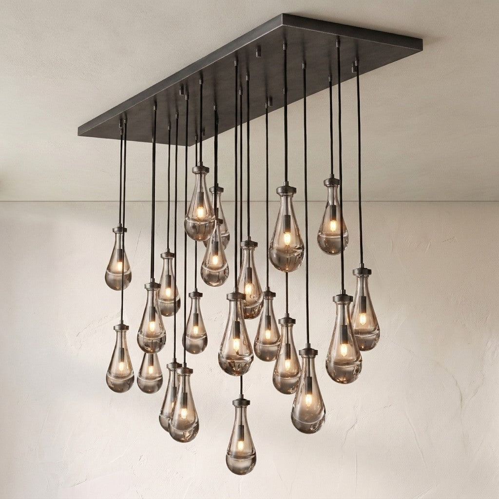 Raindrop Round Chandelier 36" - view 4