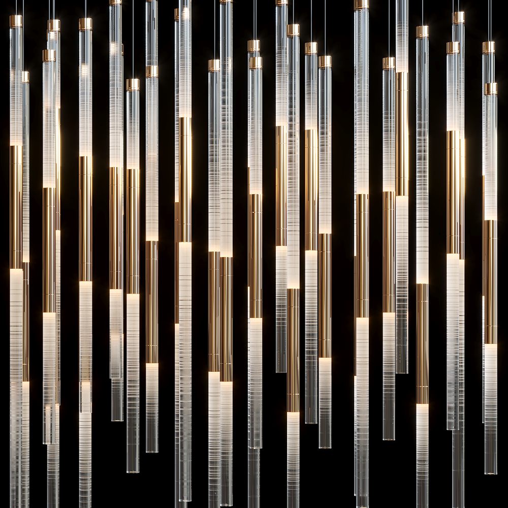 Velmora Frosted Tube Cluster Chandelier - view 4