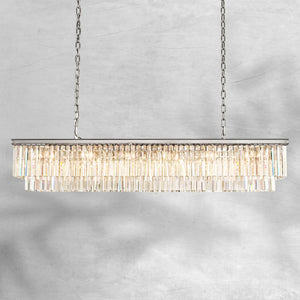 1920s Orion Art Deco Rectangular Chandelier 40"49"59"72" - view 12