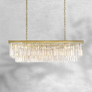 1920s Orion Art Deco Rectangular Chandelier 40"49"59"72" - view 4