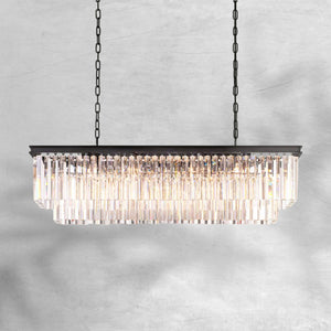 1920s Orion Art Deco Rectangular Chandelier 40"49"59"72" - view 5
