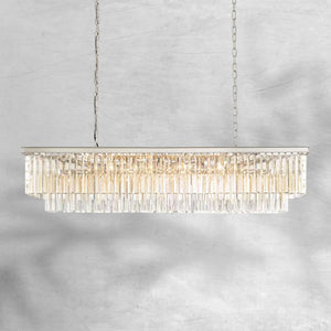 1920s Orion Art Deco Rectangular Chandelier 40"49"59"72" - view 9