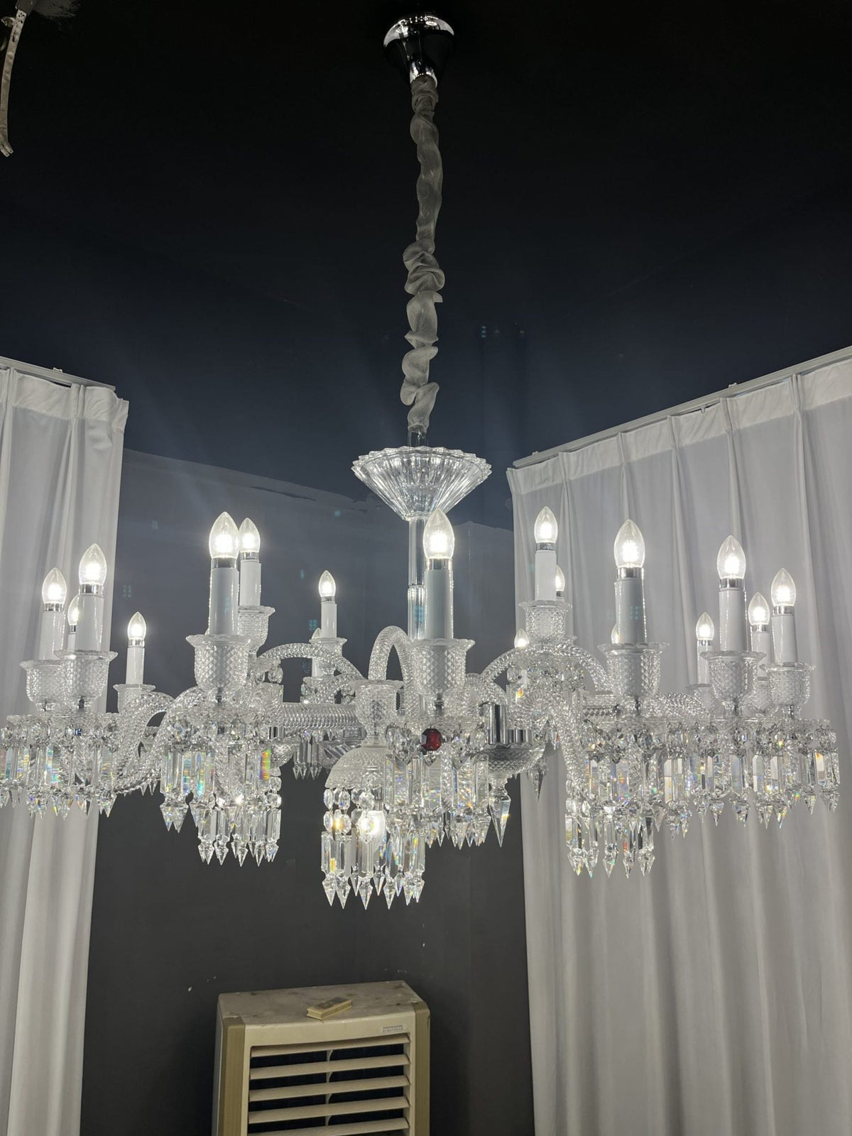 24 Lights Paris Chandelier, crystal