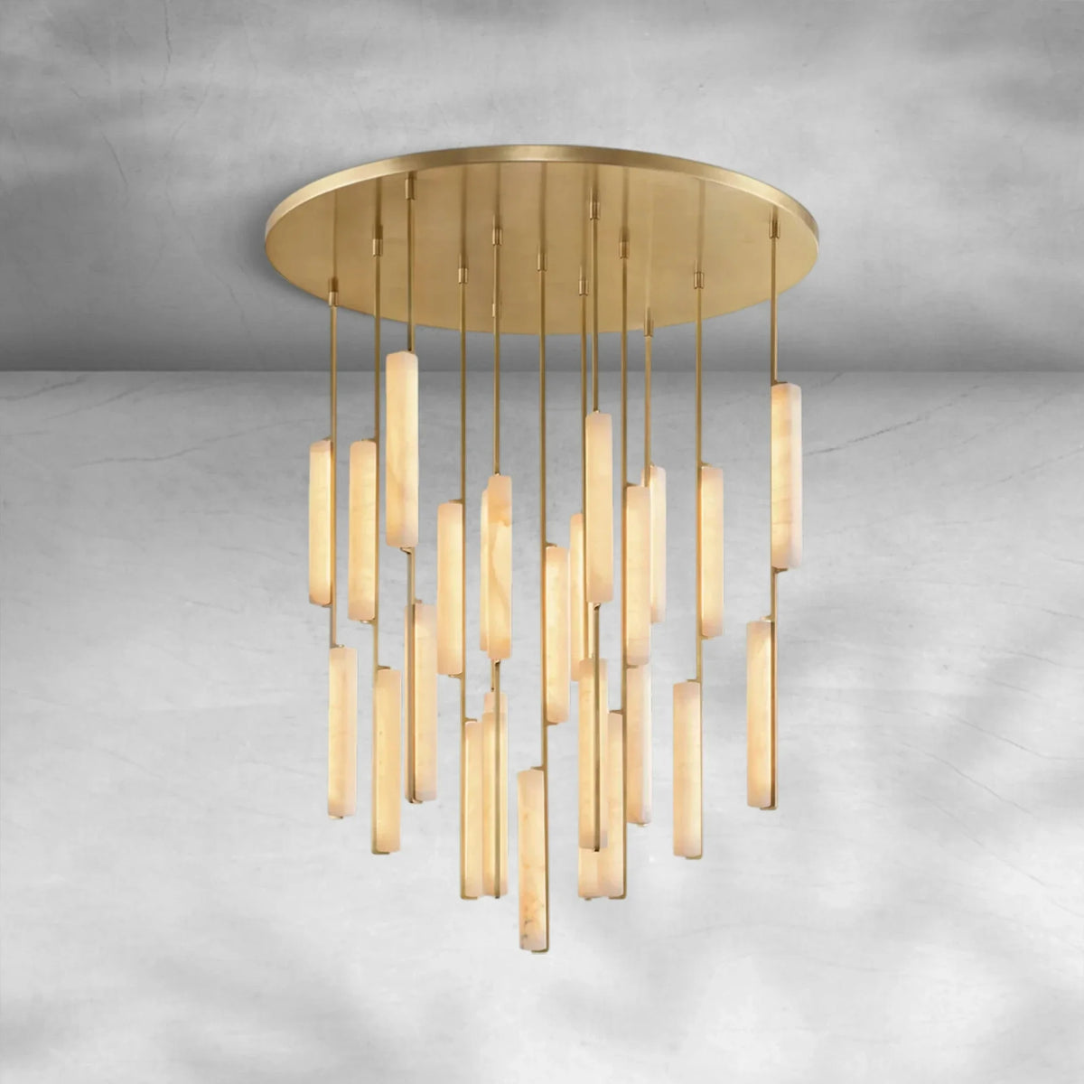 Aureon Alabaster Round Chandelier - view 2