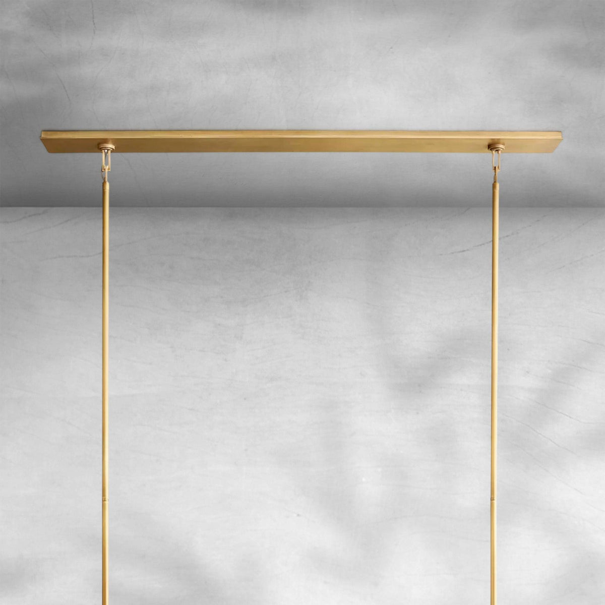 Bauros Glass Lantern Rectangular Chandelier 54" - view 13