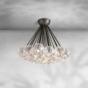 Bruma Glass Flushmount 24", flush mount - view 3