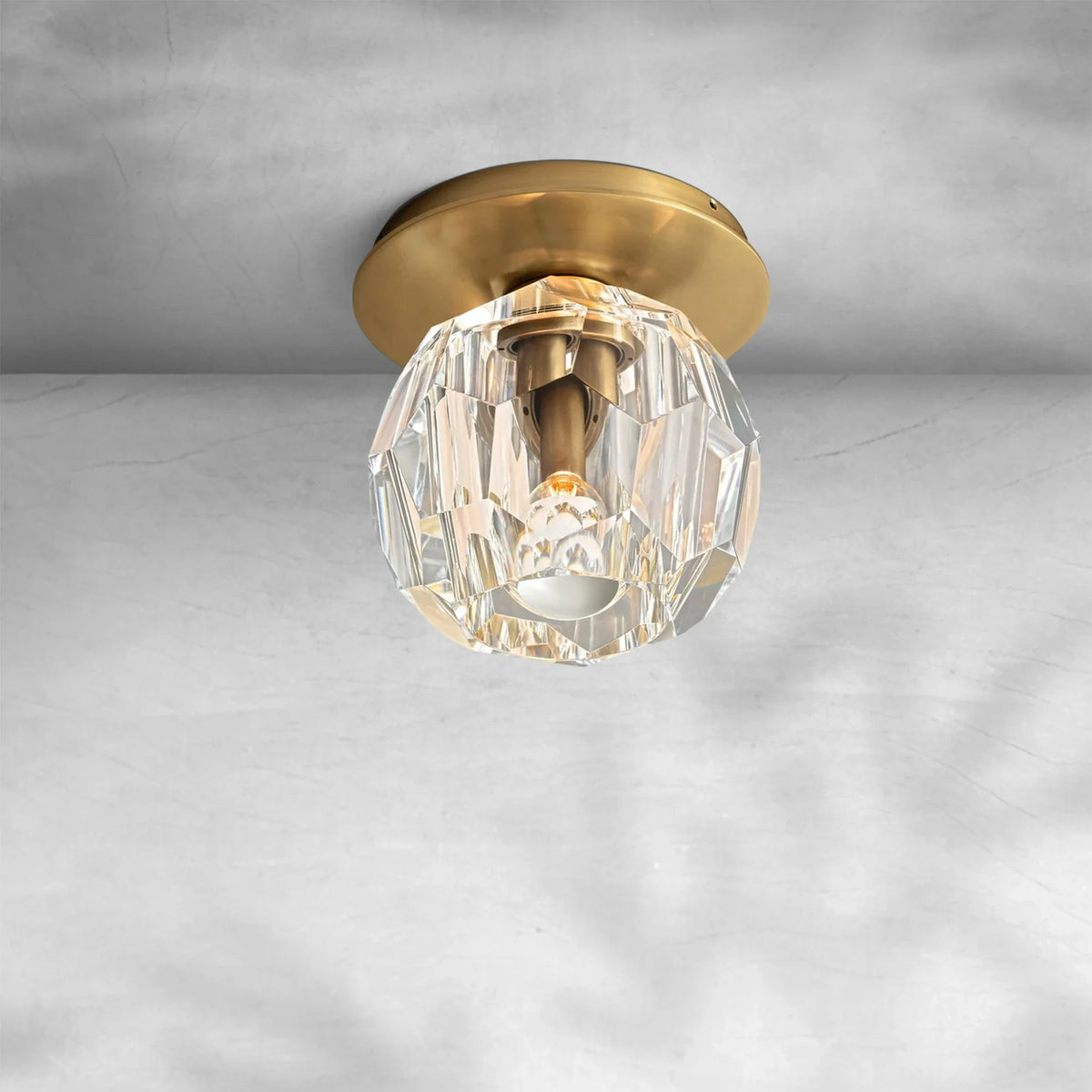 Bruma Glass Petite Flushmount, flush mount - view 2