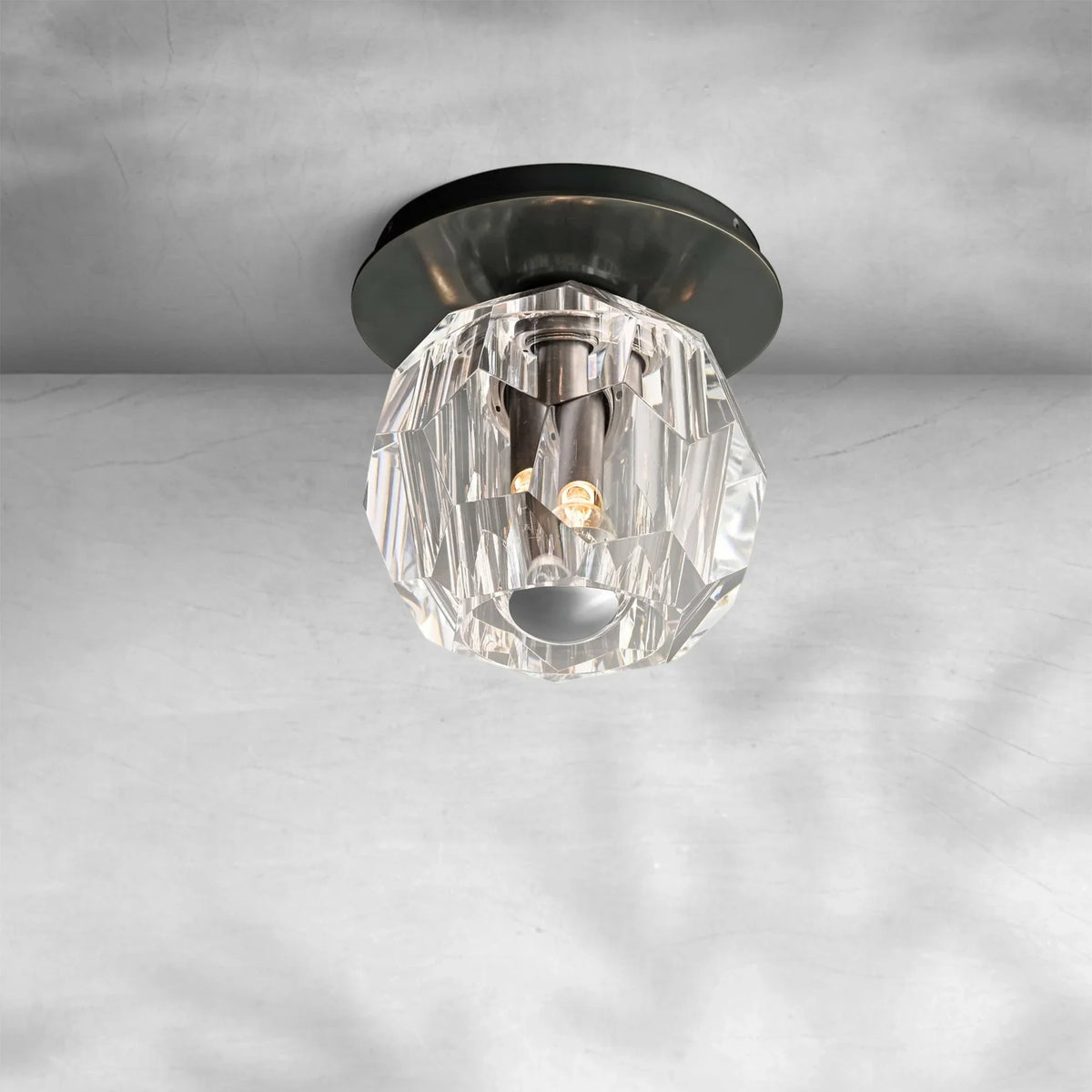 Bruma Glass Petite Flushmount, flush mount - view 3