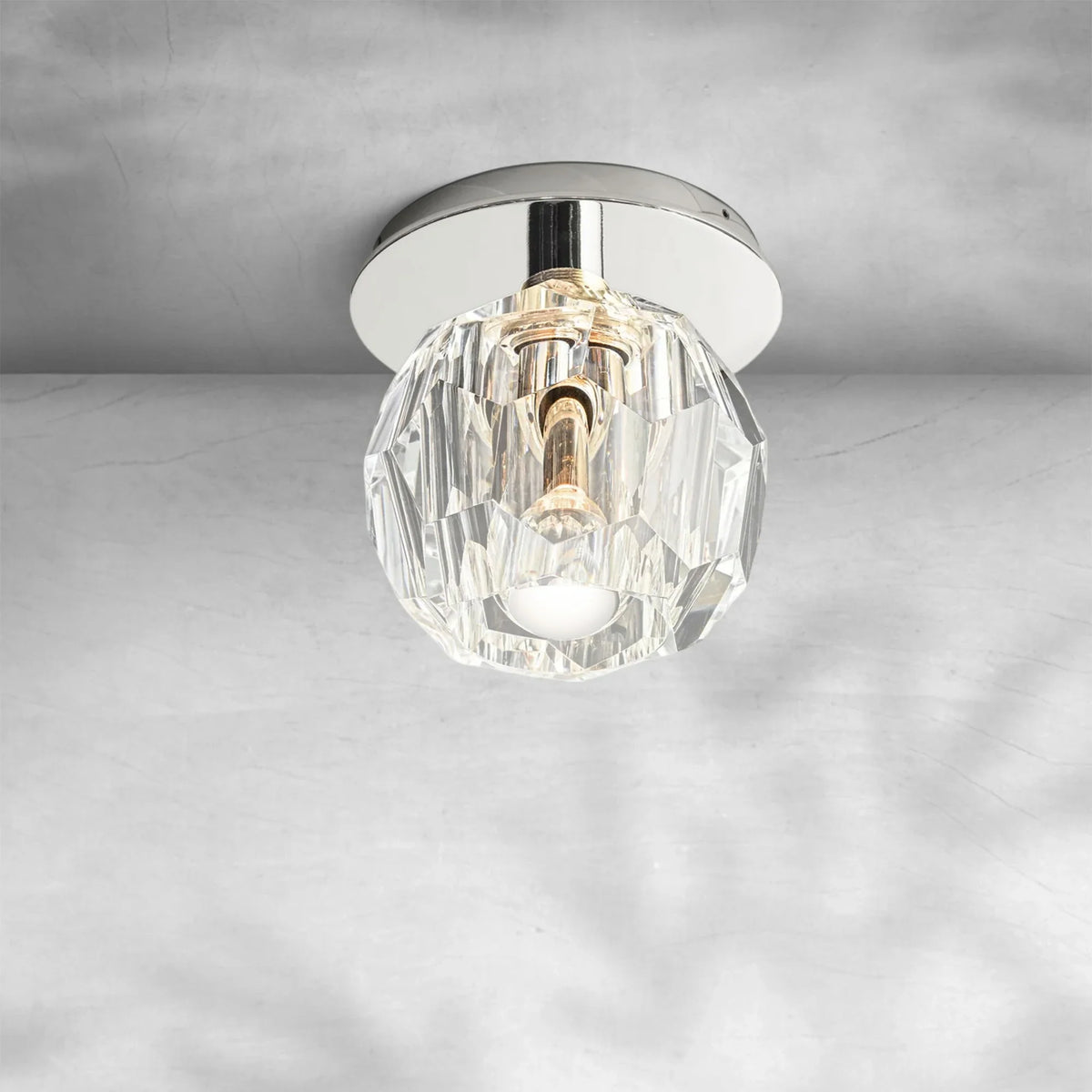 Bruma Glass Petite Flushmount, flush mount - view 4