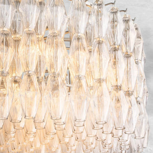 Cyra Clear Glass Round Chandelier 37"47"62" - view 11
