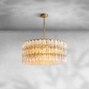 Cyra Clear Glass Round Chandelier 37"47"62" - view 7