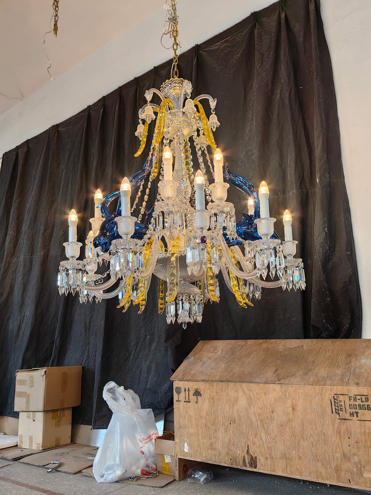 Entrance Zenith Deer crystal chandelier - view 9