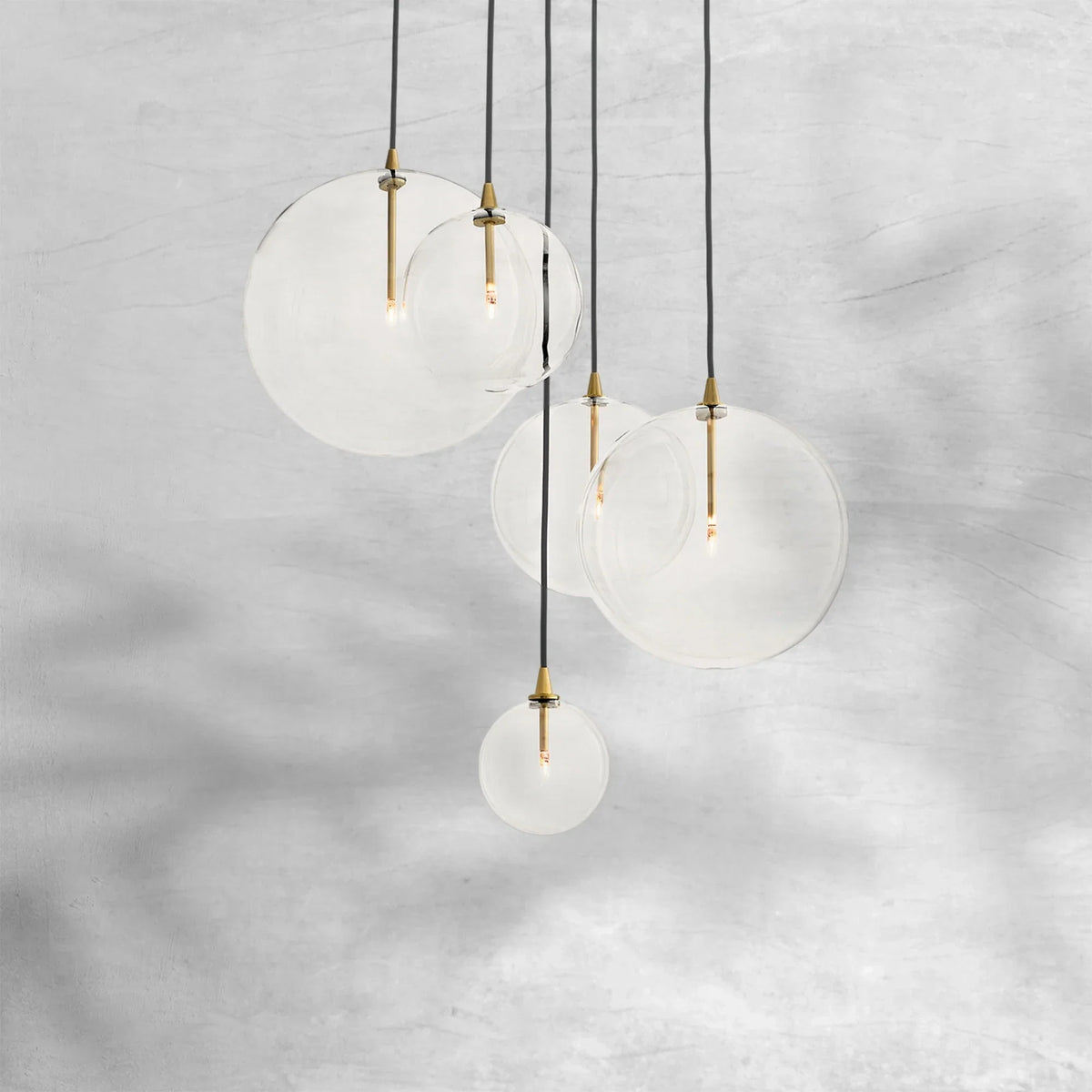 Glass Globe Mobile Cluster Chandelier 28" - view 3