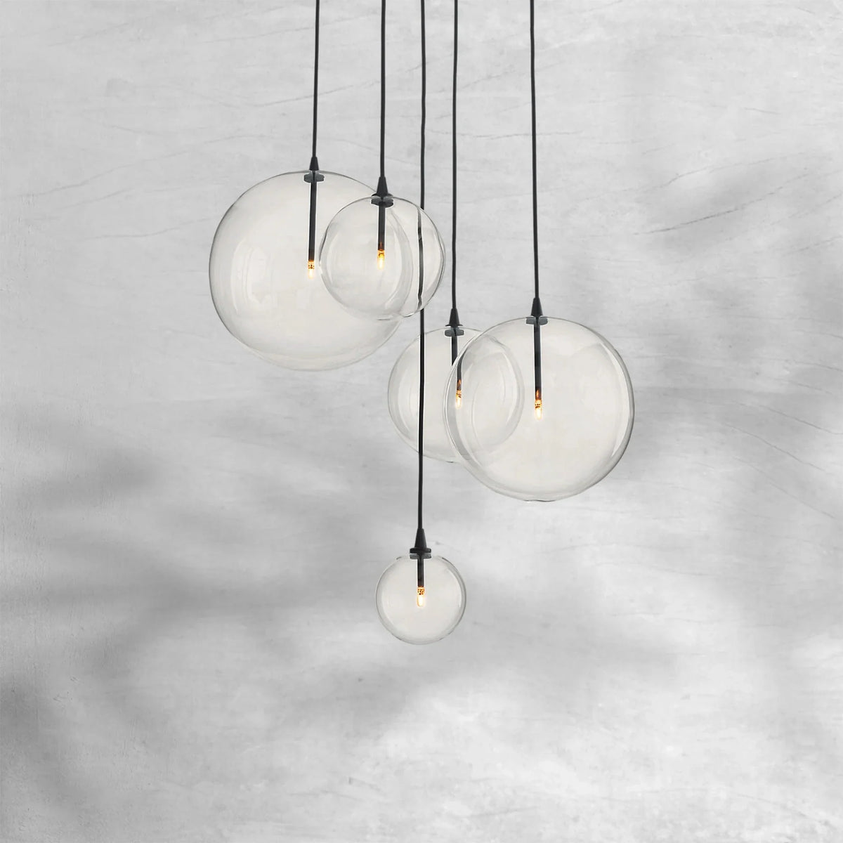 Glass Globe Mobile Cluster Chandelier 28" - view 6