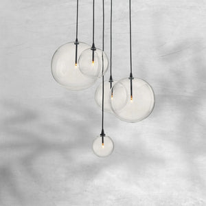 Glass Globe Mobile Cluster Chandelier 28" - view 6