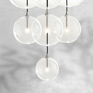 Glass Globe Mobile Cluster Chandelier 28" - view 8