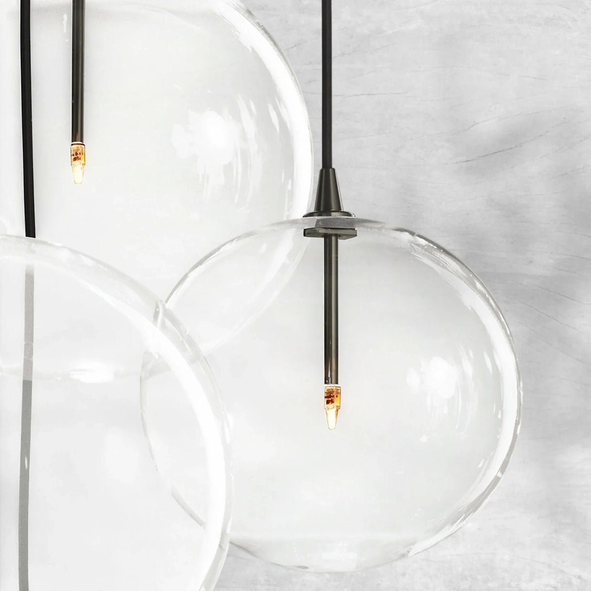 Glass Globe Mobile Cluster Chandelier 44" - view 10