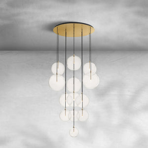 Glass Globe Mobile Cluster Chandelier 44" - view 2