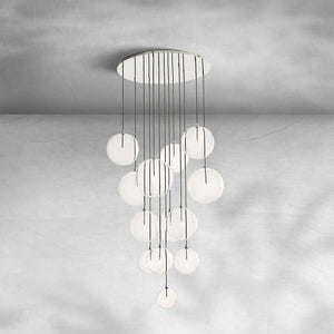 Glass Globe Mobile Cluster Chandelier 44" - view 9
