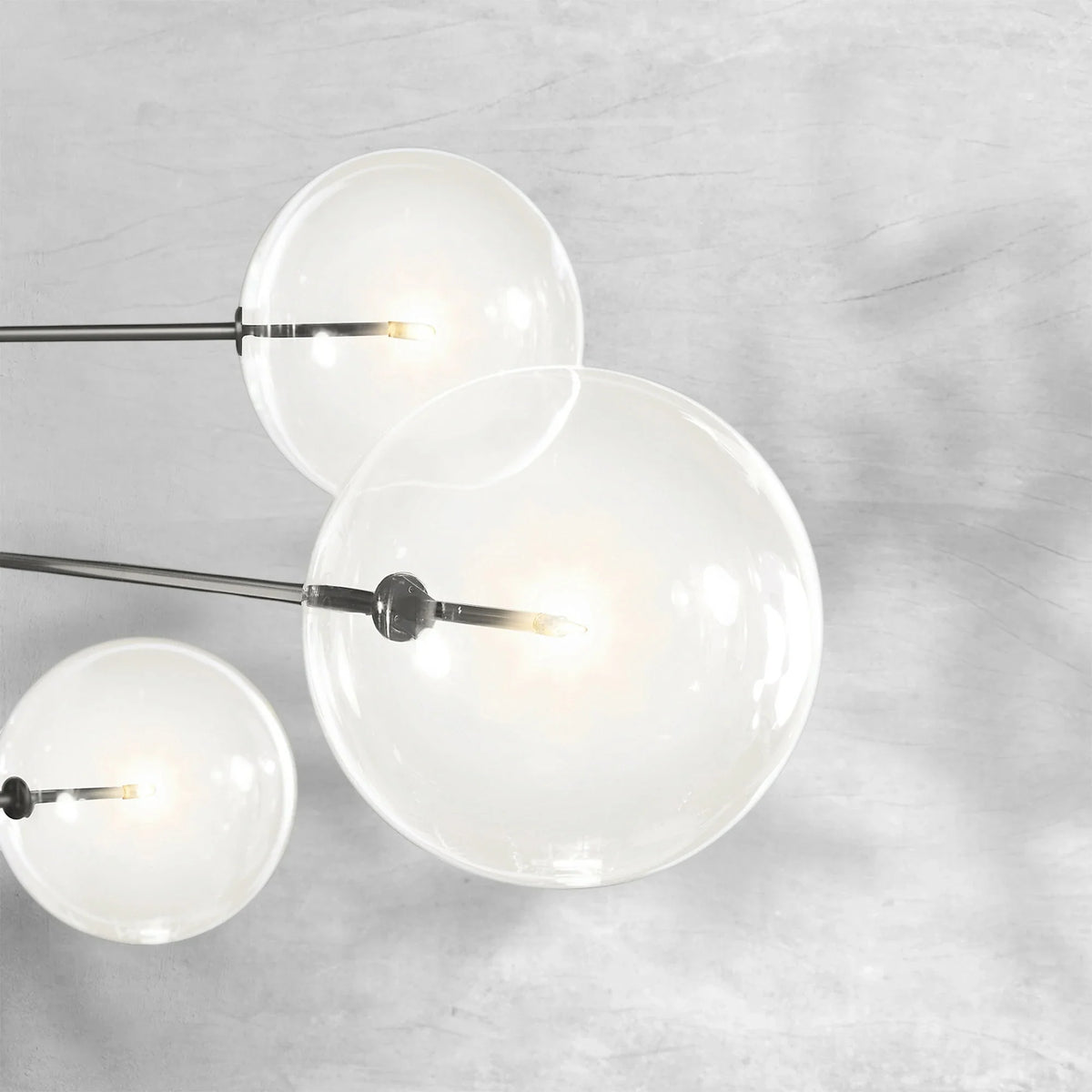 Glass Globe Mobile Eight-Arm Chandelier 79" - view 6