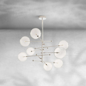 Glass Globe Mobile Eight-Arm Chandelier 79" - view 7
