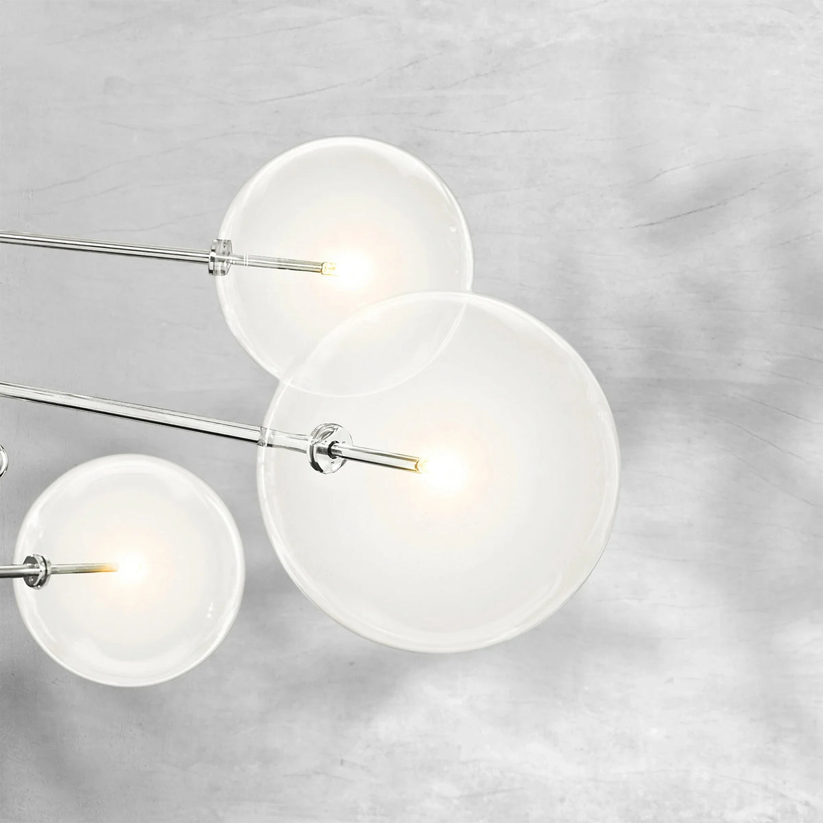 Glass Globe Mobile Eight-Arm Chandelier 79" - view 8