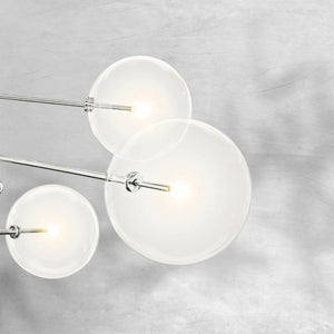 Glass Globe Mobile Eight-Arm Chandelier 79" - view 8