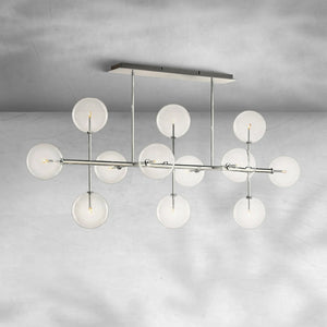 Glass Globe Mobile Linear Chandelier 72" - view 8