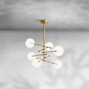 Glass Globe Mobile Six-Arm Chandelier 55" - view 2