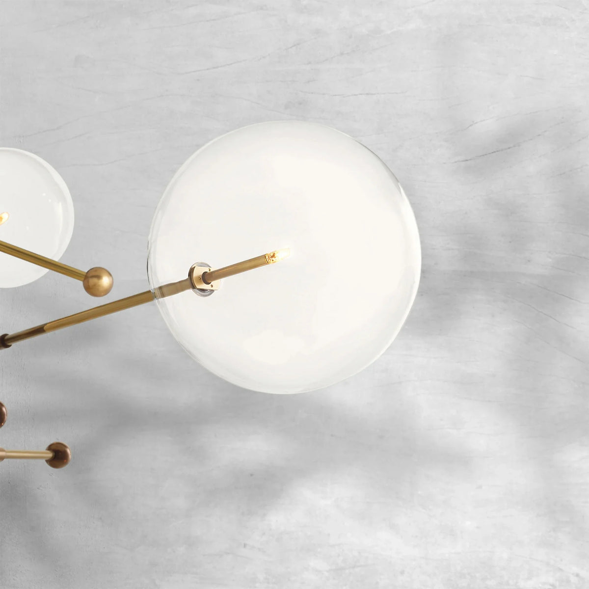 Glass Globe Mobile Six-Arm Chandelier 55" - view 4