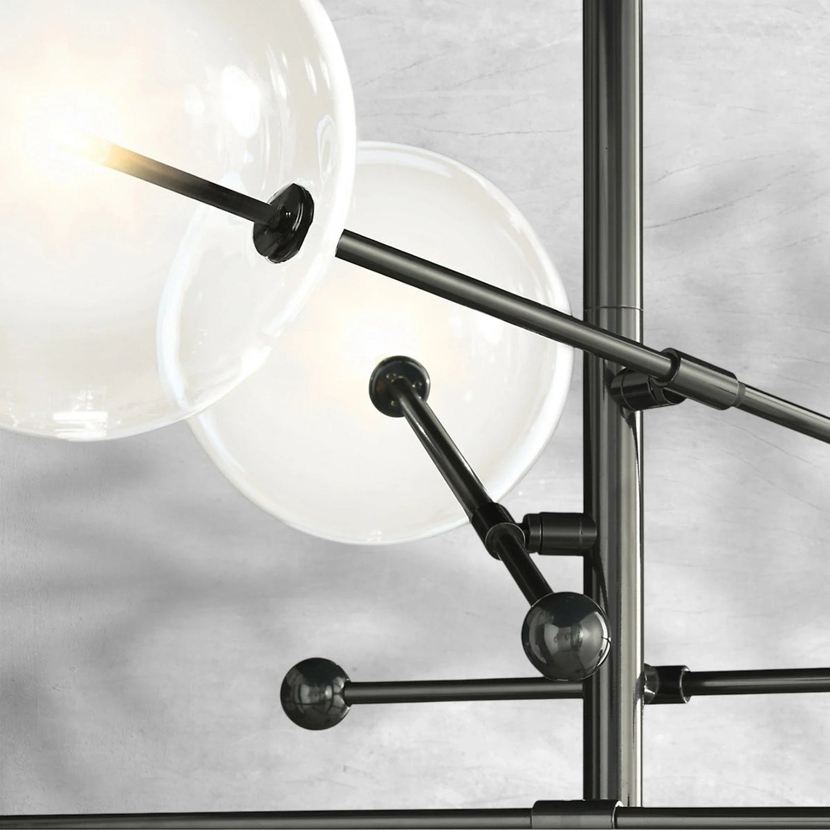Glass Globe Mobile Six-Arm Chandelier 55" - view 7