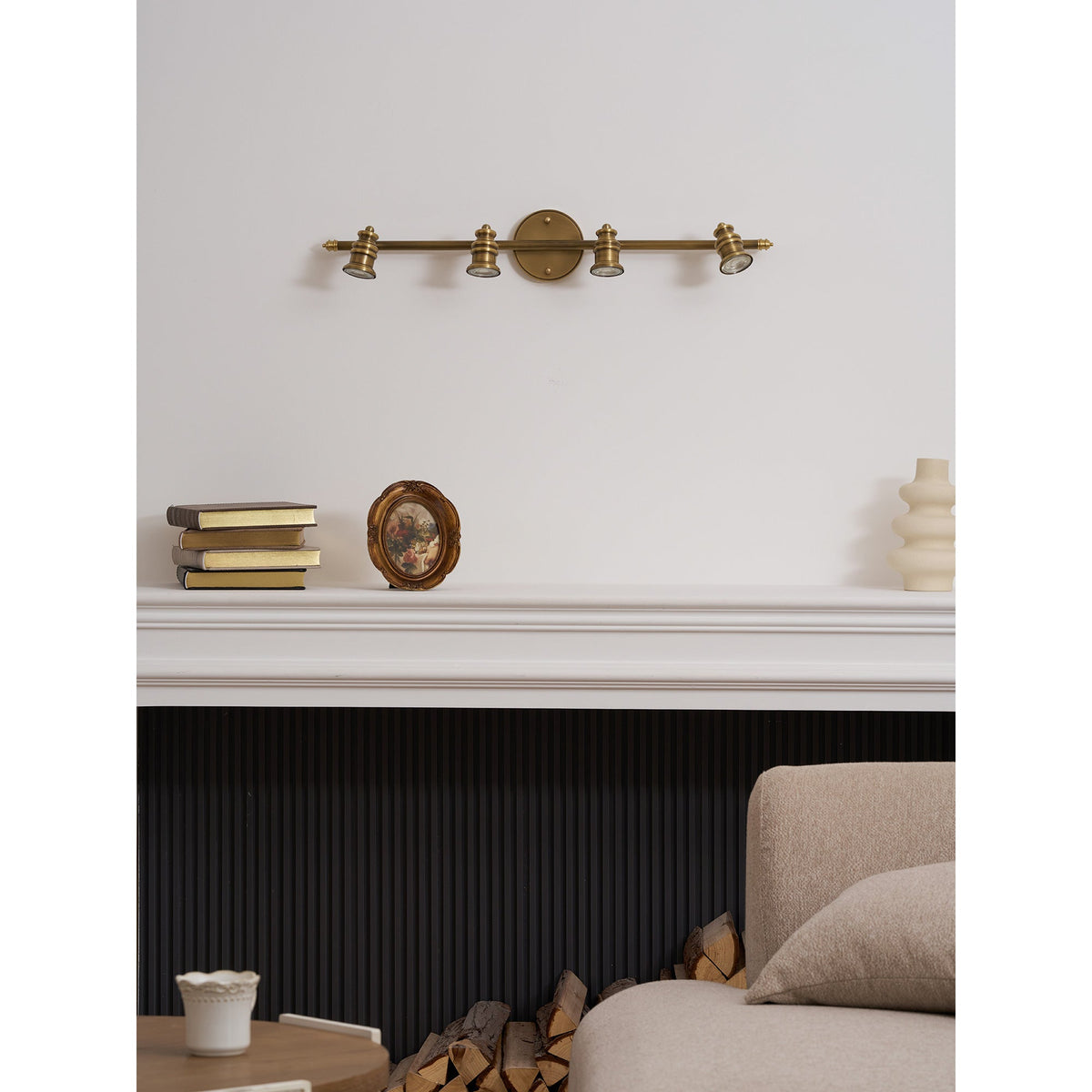 halophane brass wall lamp, RHL Lighting