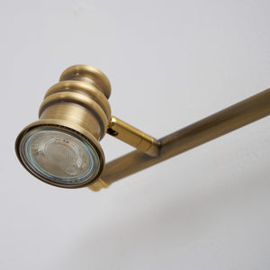 halophane brass wall lamp, RHL Lighting