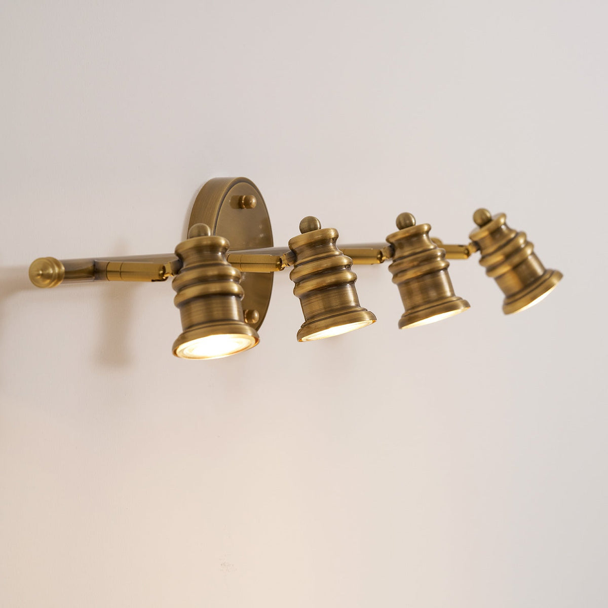 halophane brass wall lamp, RHL Lighting