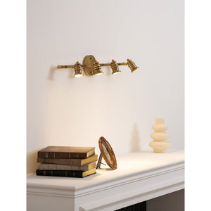halophane brass wall lamp, RHL Lighting