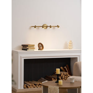 halophane brass wall lamp, RHL Lighting