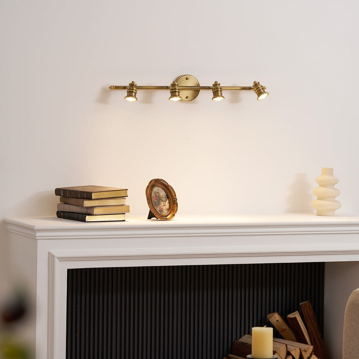 halophane brass wall lamp, RHL Lighting
