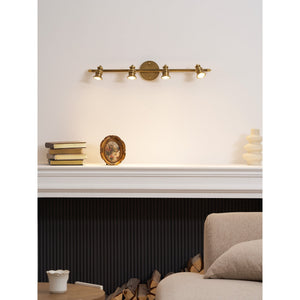 halophane brass wall lamp, RHL Lighting