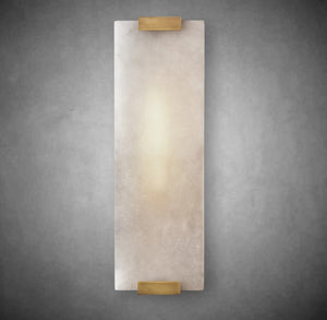 Hand-Carved Alabaster Grand Sconce, wall sconce - view 4