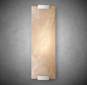 Hand-Carved Alabaster Grand Sconce, wall sconce - view 6