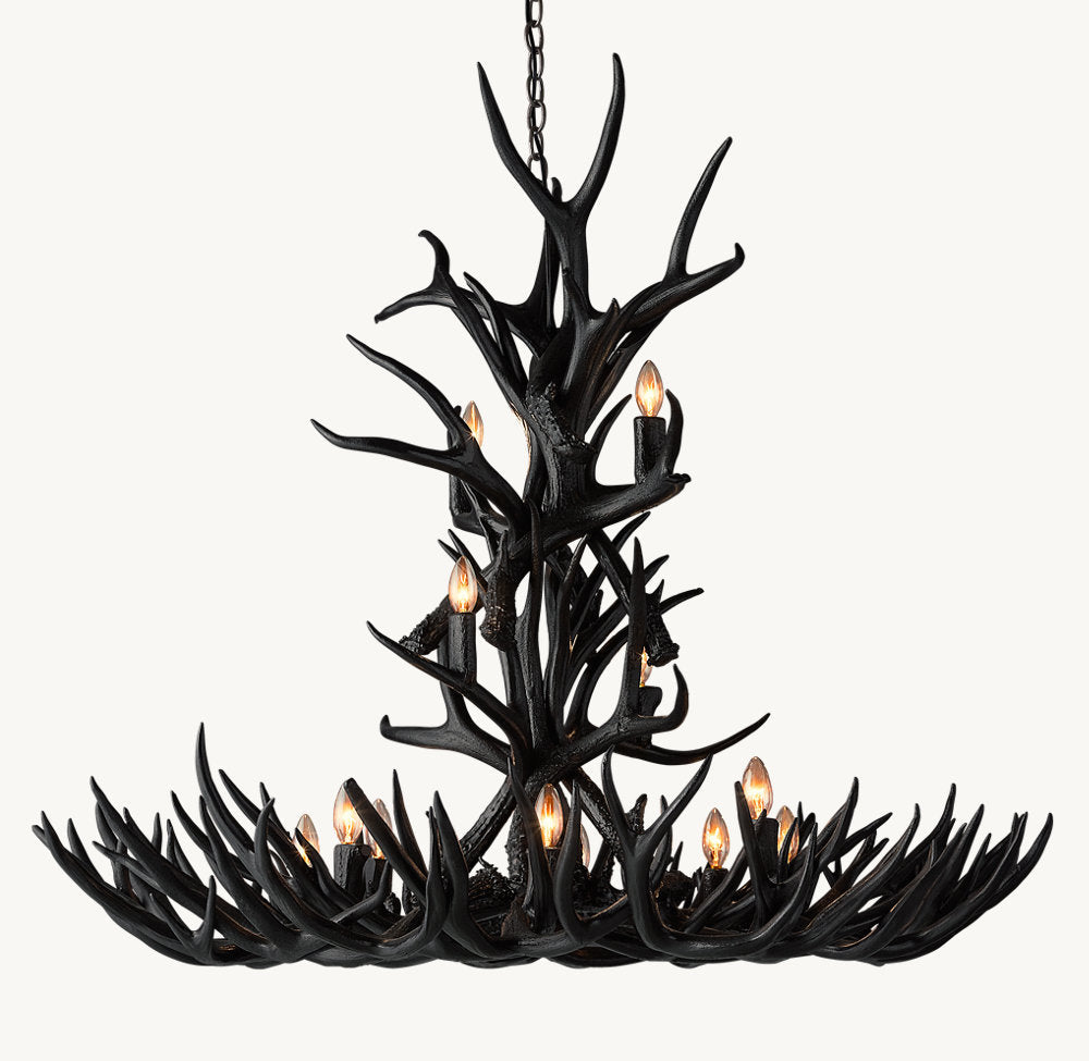 Natural Antler Chandelier 48" - view 3