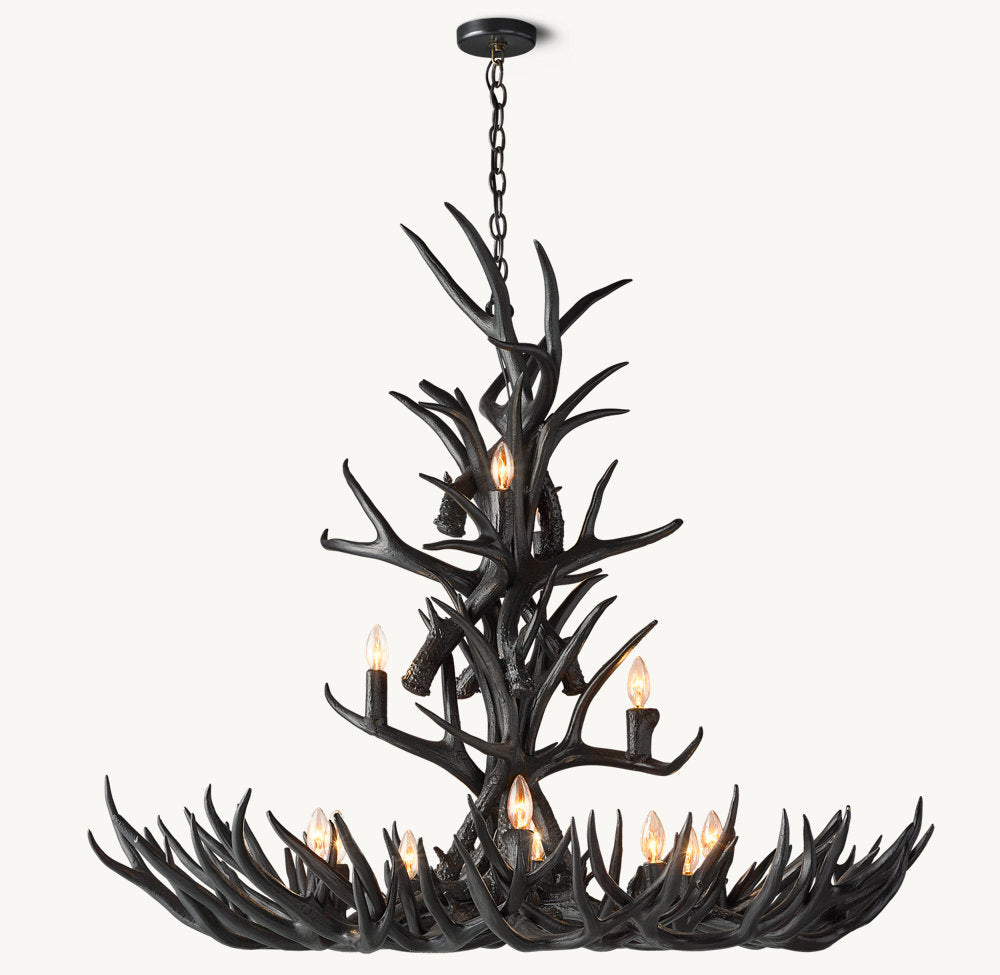 Natural Antler Chandelier 48" - view 4