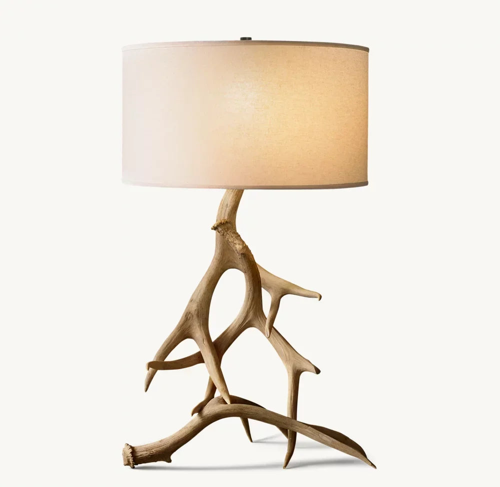Natural Deer Antler Table Lamp, chandelier - view 2