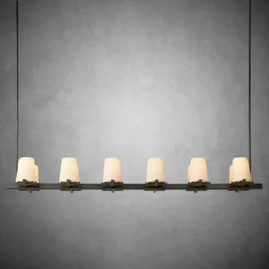 Prism Fabric Shade Linear Chandelier 49" 60" - view 5