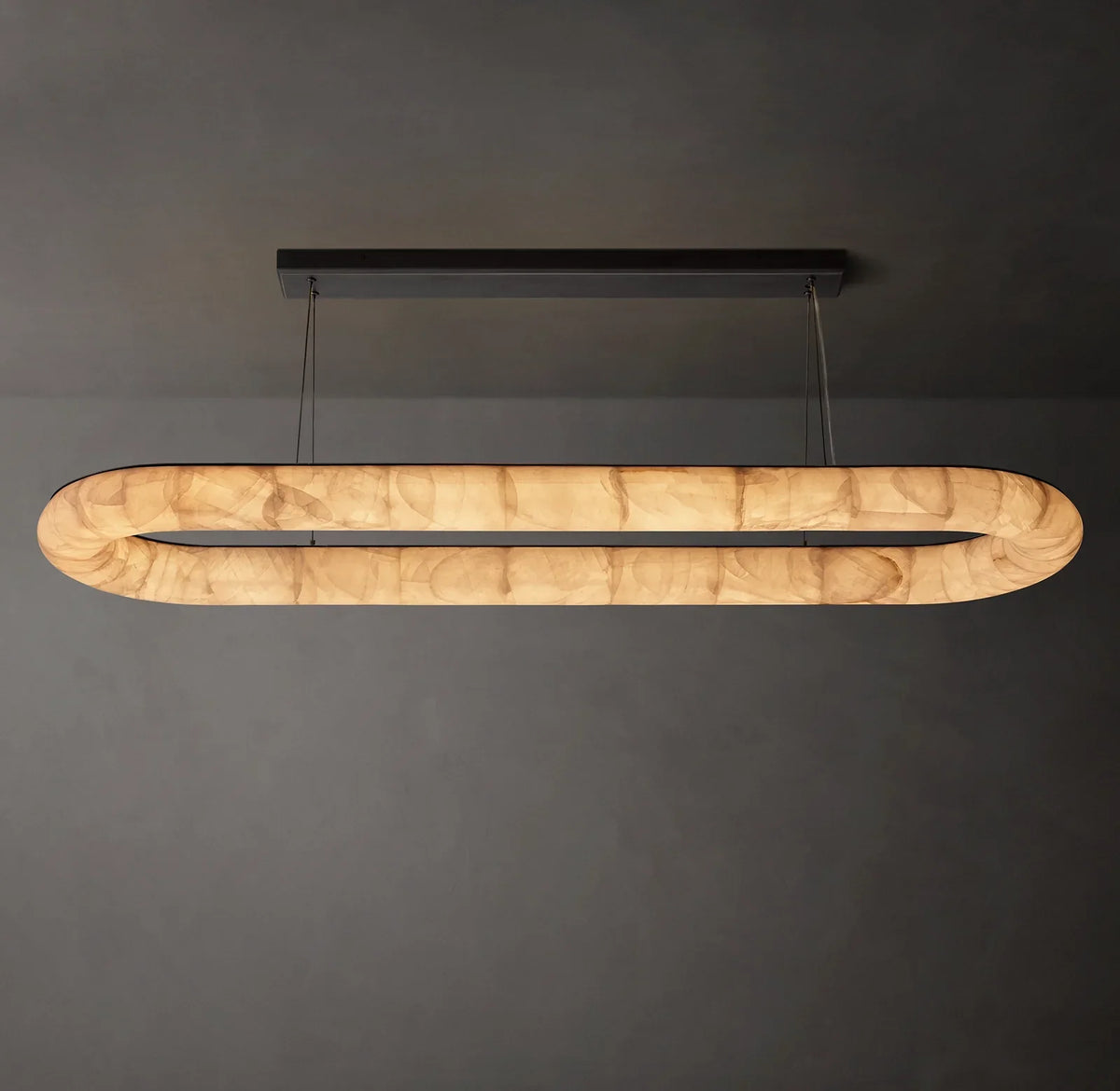Rivager Lisse Oval Chandelier 74"