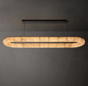 Rivager Lisse Oval Chandelier 74"