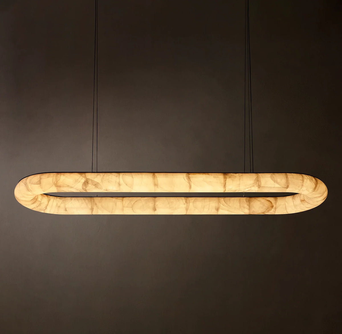 Rivager Lisse Oval Chandelier 74" - view 2